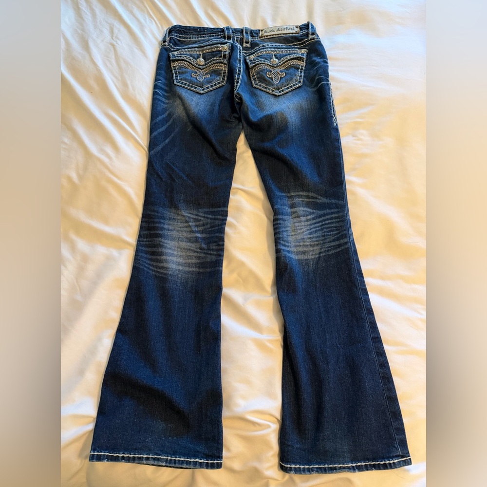 Rock Revival Women’s Dark Wash Bootcut Jeans Rosalin - Picture 8 of 9